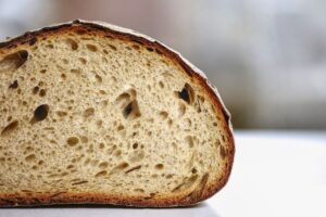 Tekstur roti gandum yang merupakan salah satu jenis bakery